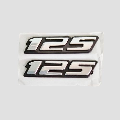Perfect Replacment Stckr Tail Panel Letter 125 [Chrome] Pulsar for Bajaj Two-wheelers