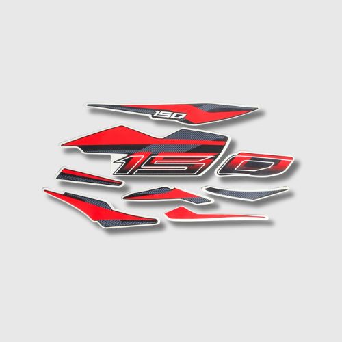 Stckr Set Pulsar 150 Twin Disk [2024] Blk/Red (NAR1134)