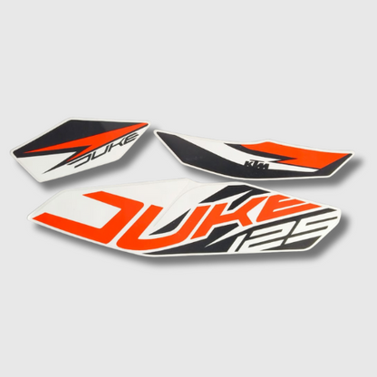 Stckr Set Duke 125 T1 Whi Tank (NAR1153)