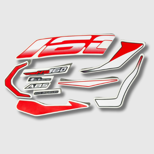 Stckr Set Pulsar 160NS BS6 Red Tank (NAR1158)