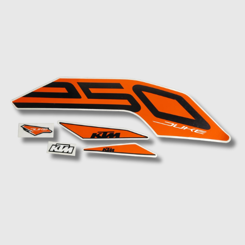 Stckr Set Duke 250 (2022) Blk/Orng (NAR1166)