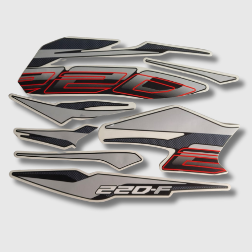 Stckr Set Pulsar 220F [2024] Blk/Grey (NAR1169)