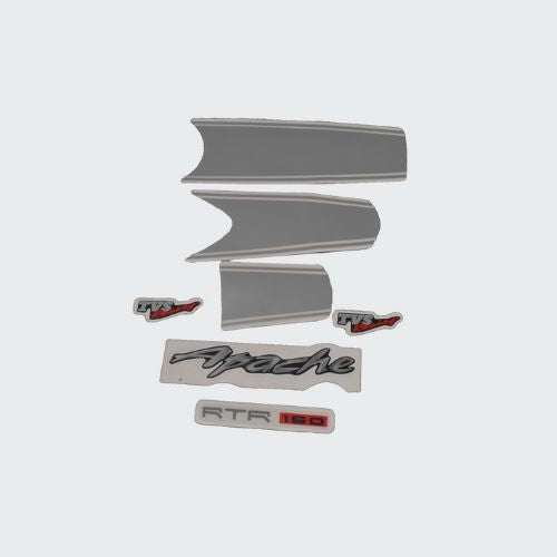 Perfect Replacment Stckr Set RTR160 [Blk Tank] for TVS Two-wheelers