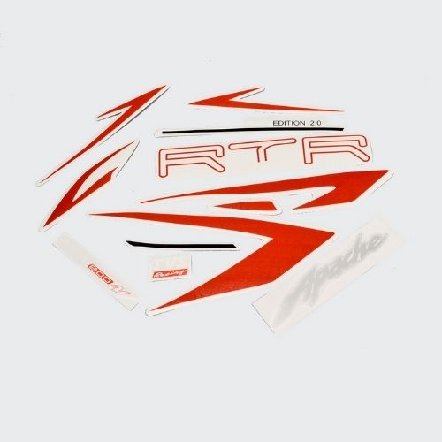 Reliable Stckr Set RTR200 4V Race Edition [Blk Tank] for TVS Two-wheelers