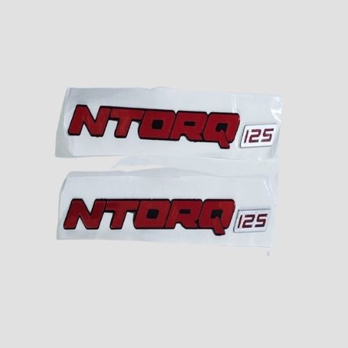 Durable Stckr Monogram [Red] Ntorq for TVS Two-wheelers