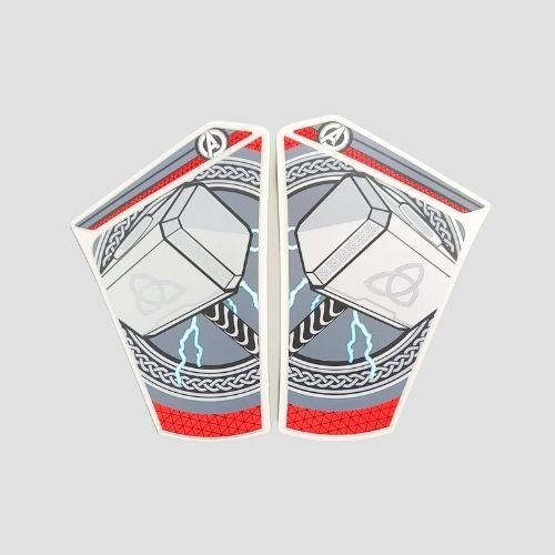 Enhanced Quality Stckr Nose Ntorq 125 Super Squad Lightning Grey [Thor] for TVS Two-wheelers