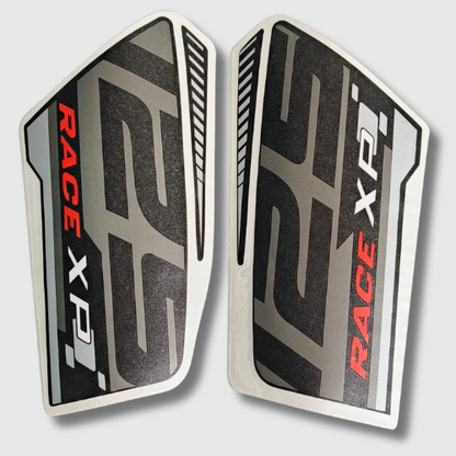 Stckr Nose for TVS Ntorq 125 Race XP [2024] Black/Grey, durable and stylish graphics for a modern look.