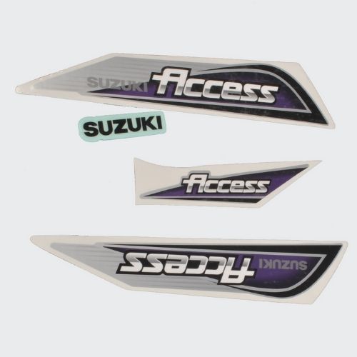 Reliable Stckr Set Access T3 [Slvr Shield] for Suzuki Two-wheelers