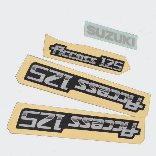 Reliable Stckr Set Access T2 [Blk Shield] for Suzuki Two-wheelers