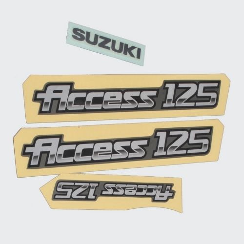 Perfect Replacment Stckr Set Access T2 [Grey Shield] for Suzuki Two-wheelers