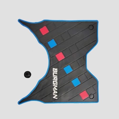 Best Selling Centre Mat 3D Burgman Blk/Blue for Suzuki Two-wheelers