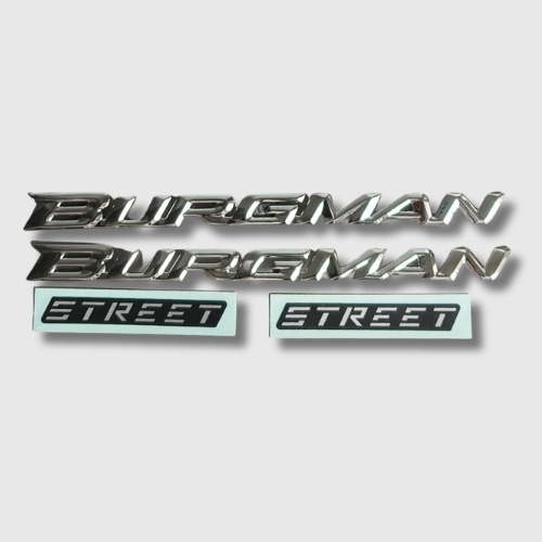 Monogram Name Plate for Suzuki Burgman – premium emblem for restoring original branding.
